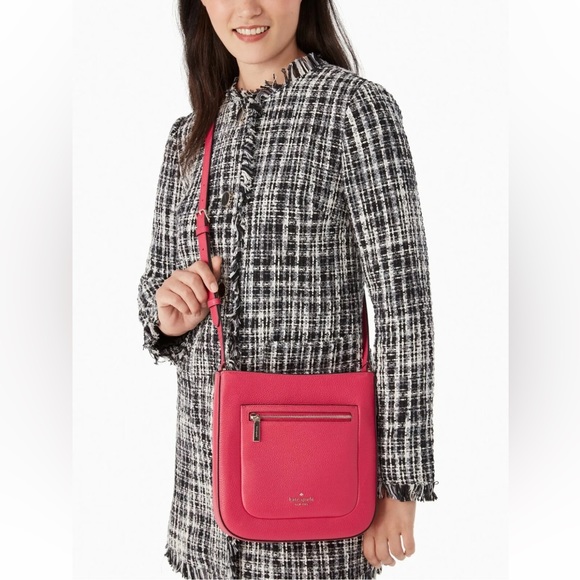 kate spade Bags New Kate Spade Leila Top Zip Crossbody Bag Pebble